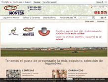 Tablet Screenshot of legumbresmontes.com